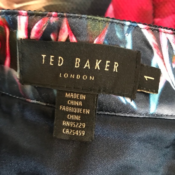 SOLD Ted Baker Poppy Print Floral Skirt - Picture 10 of 11